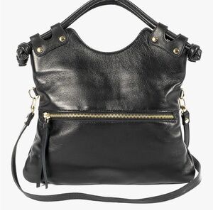 Pietro NYC Black Leather Handbag